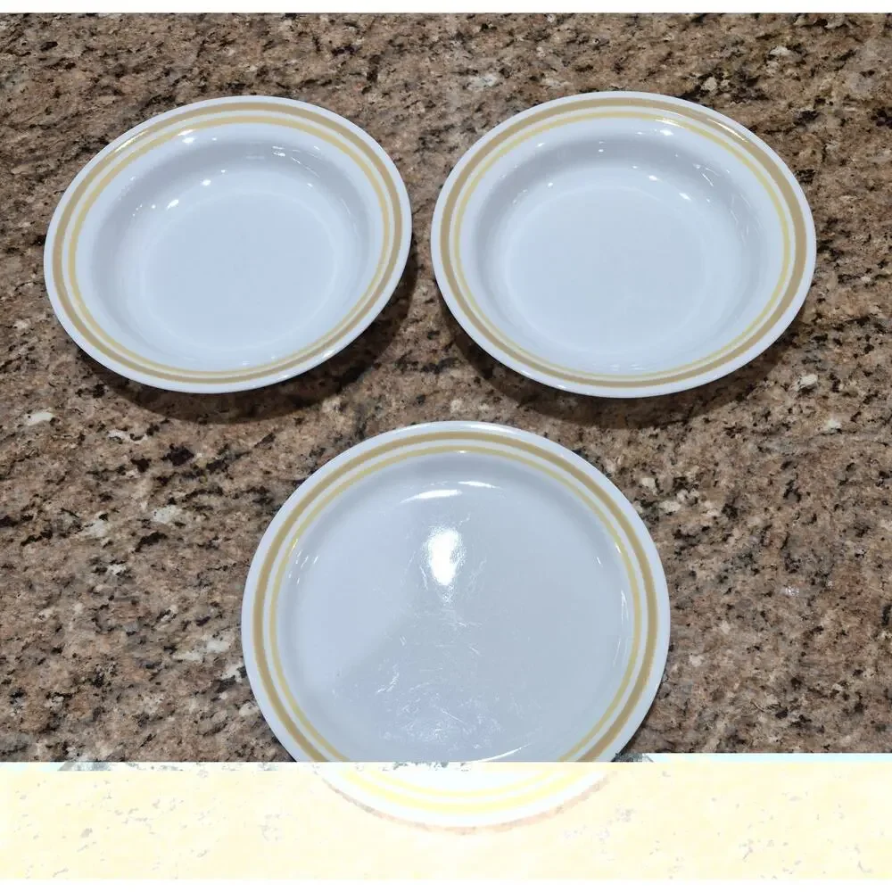 Corelle Citrus Dinnerware (2 Rimmed Bowls & 1 Luncheon Plate) Yellow